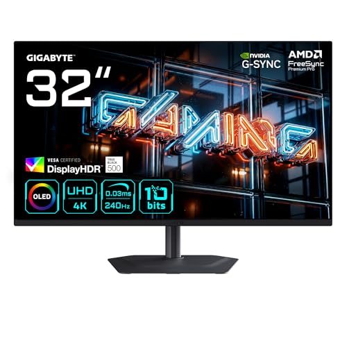 GIGABYTE MO32U24 monitor gaming 32" 4K 240Hz OLED