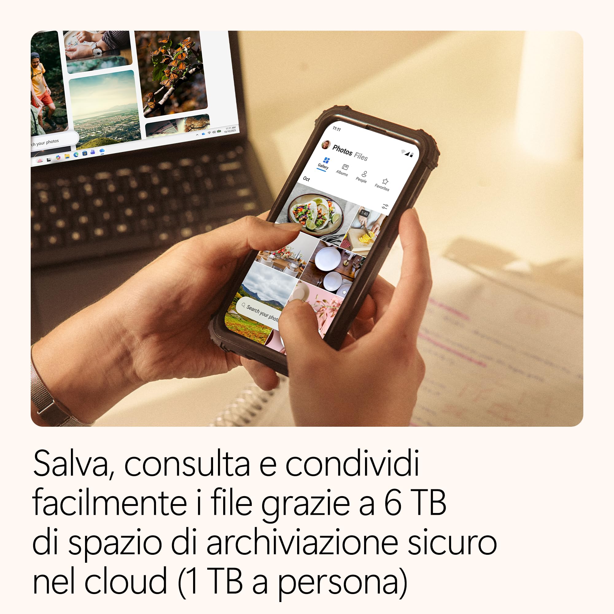 Microsoft 365 Family abbonamento 6 persone 12 mesi 6TB AI