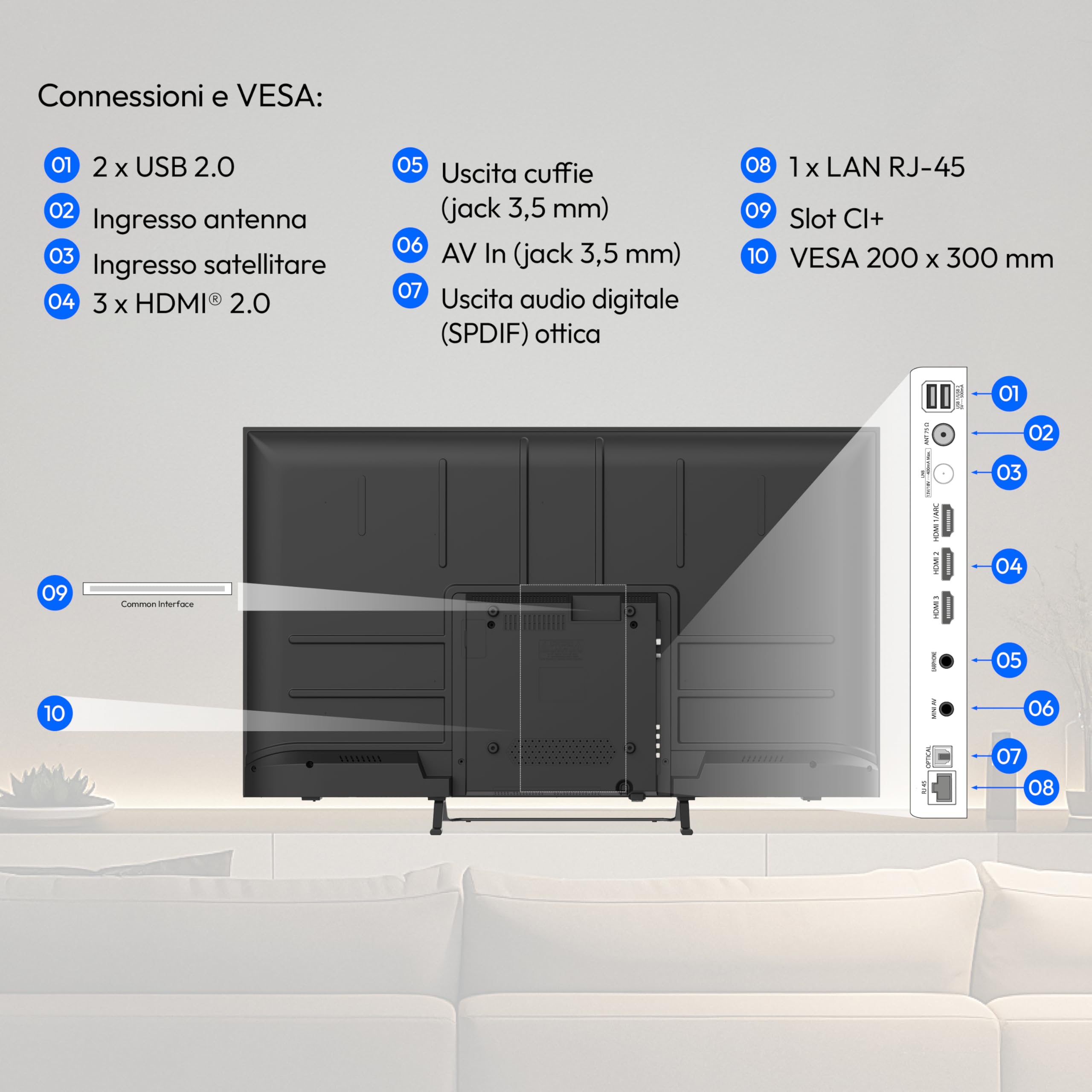 MEDION MD865302 smart TV 65 pollici Ultra HD Dolby Vision