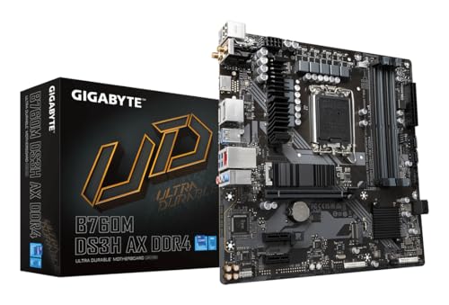Gigabyte B760M DS3H AX scheda madre LGA1700 DDR4 Wi-Fi 6E