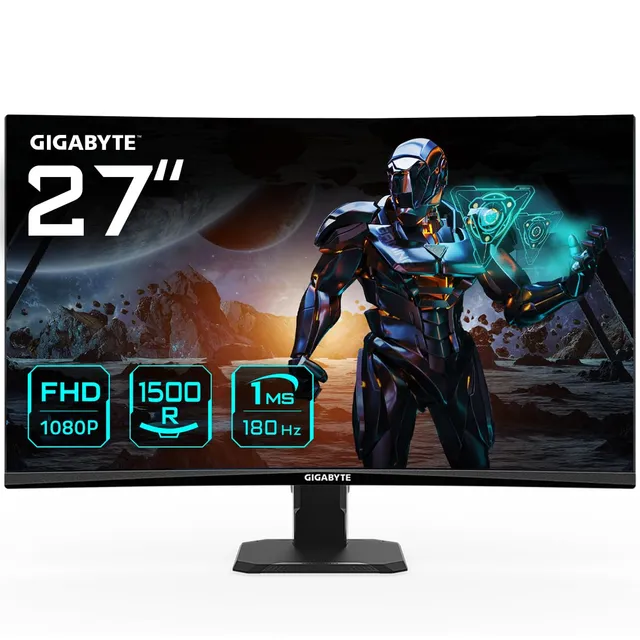 Gigabyte GS27FC Monitor Curvo 27" 180Hz 1ms