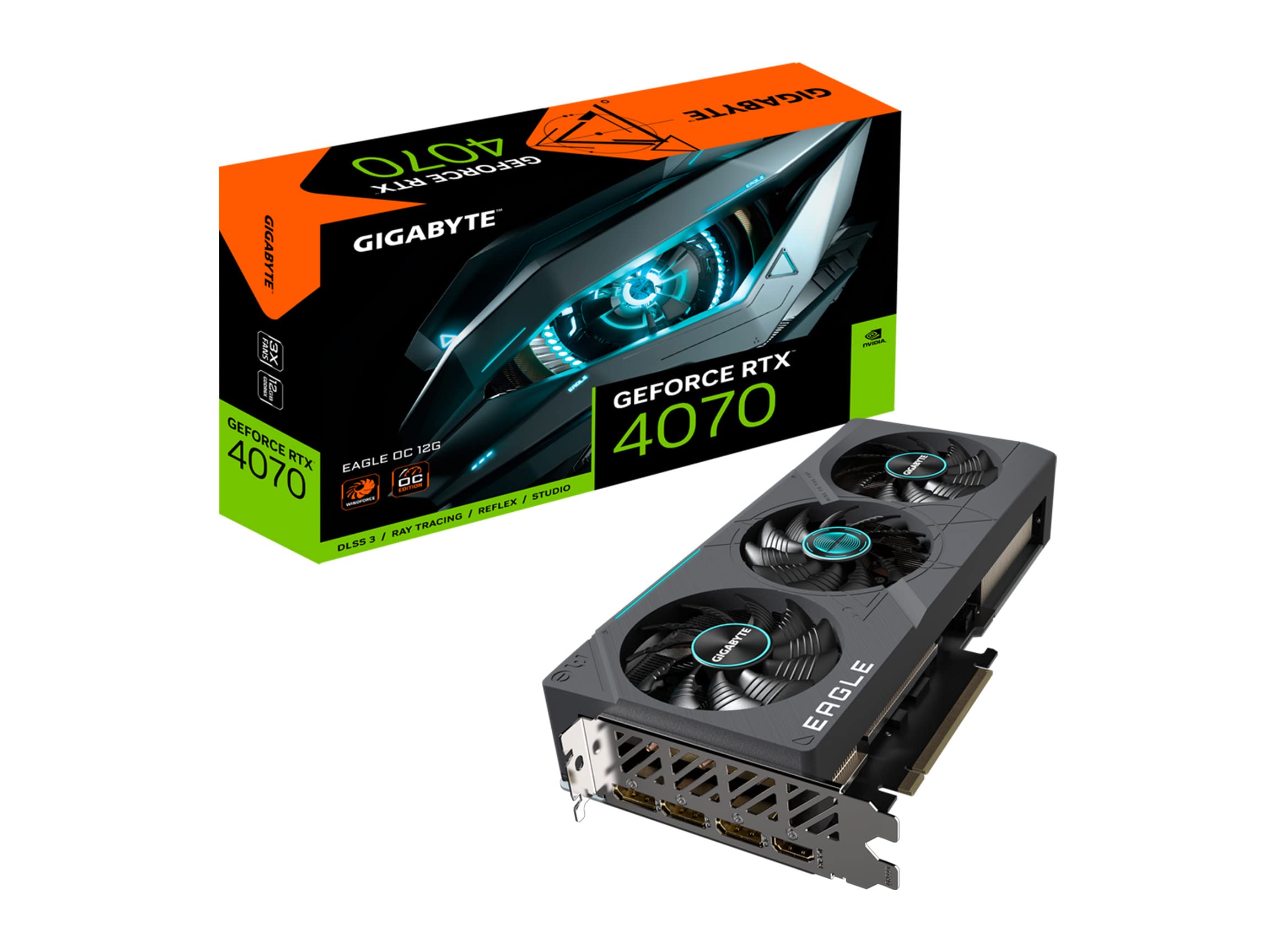 GIGABYTE RTX 4070 EAGLE OC scheda video 12GB GDDR6X DLSS 3