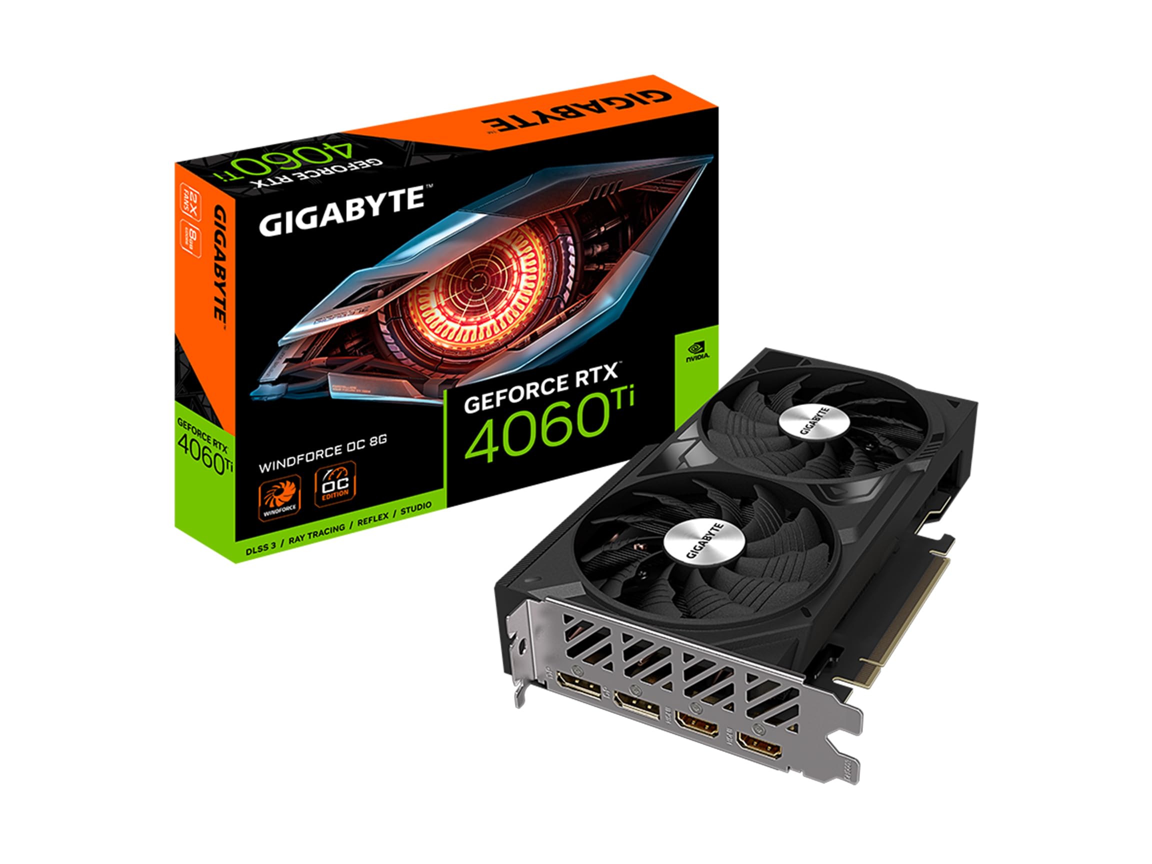 GIGABYTE RTX 4060 Ti WINDFORCE OC 8G scheda video 8GB