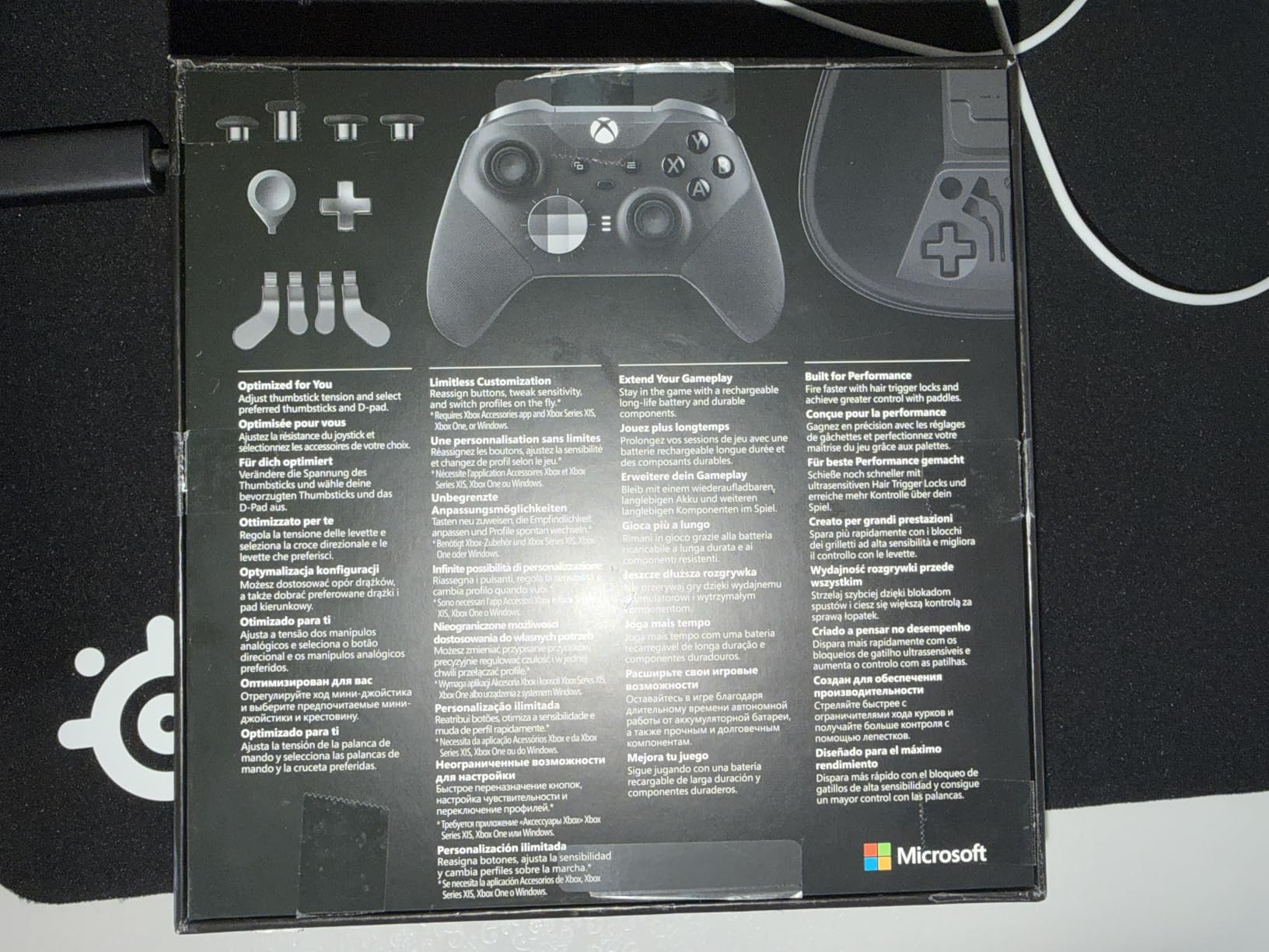 Xbox Elite Series 2 controller wireless nero Bluetooth