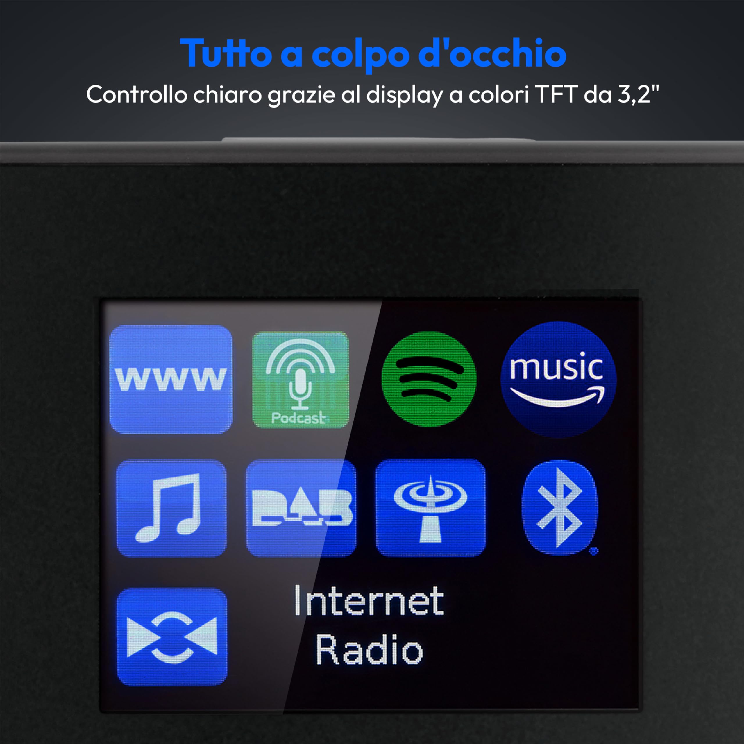 MEDION Life P85444 2.1 radio internet titanio DAB+