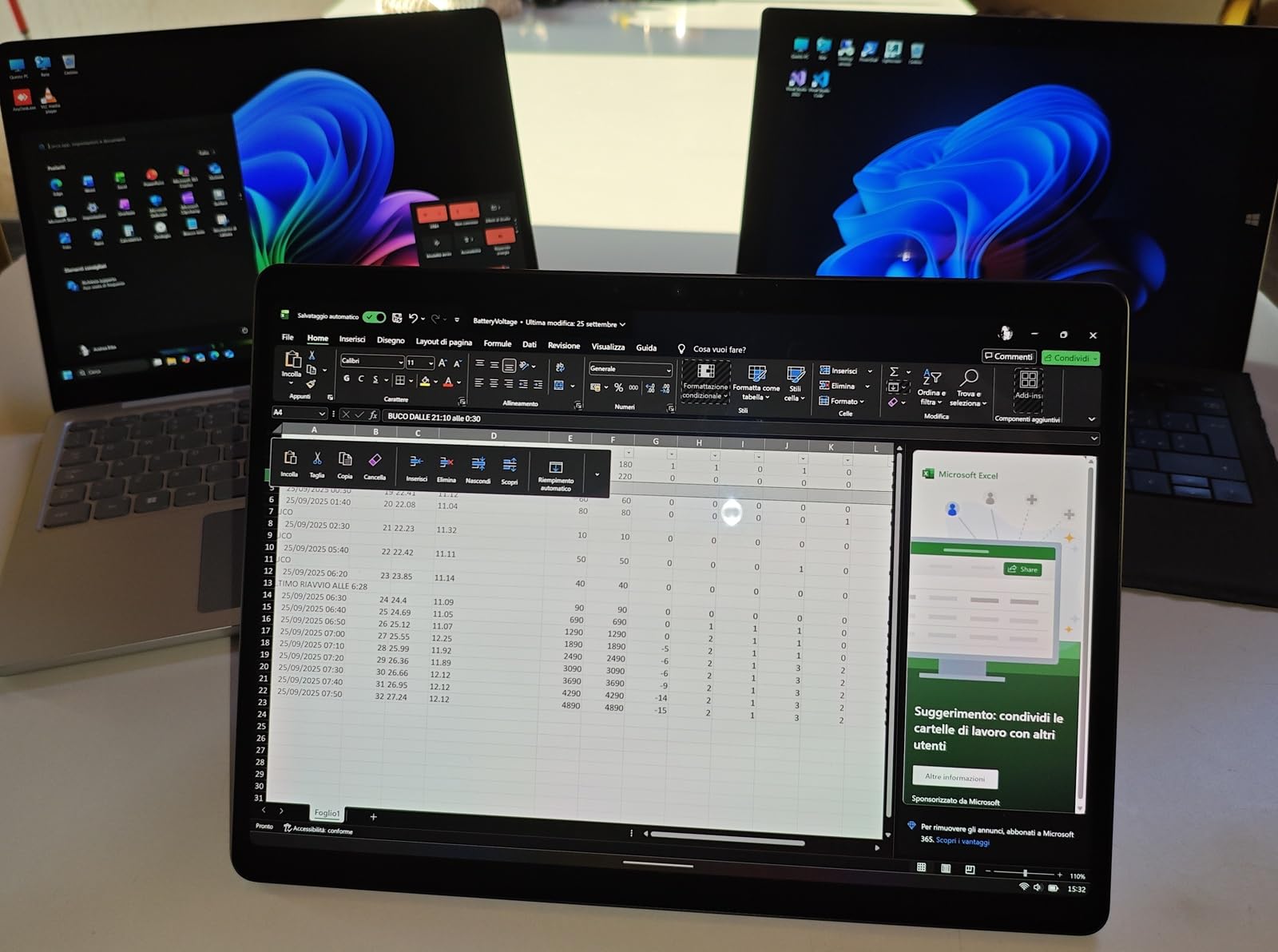 Microsoft Surface Pro 11 Snapdragon X Elite notebook 16GB 512GB zaffiro OLED