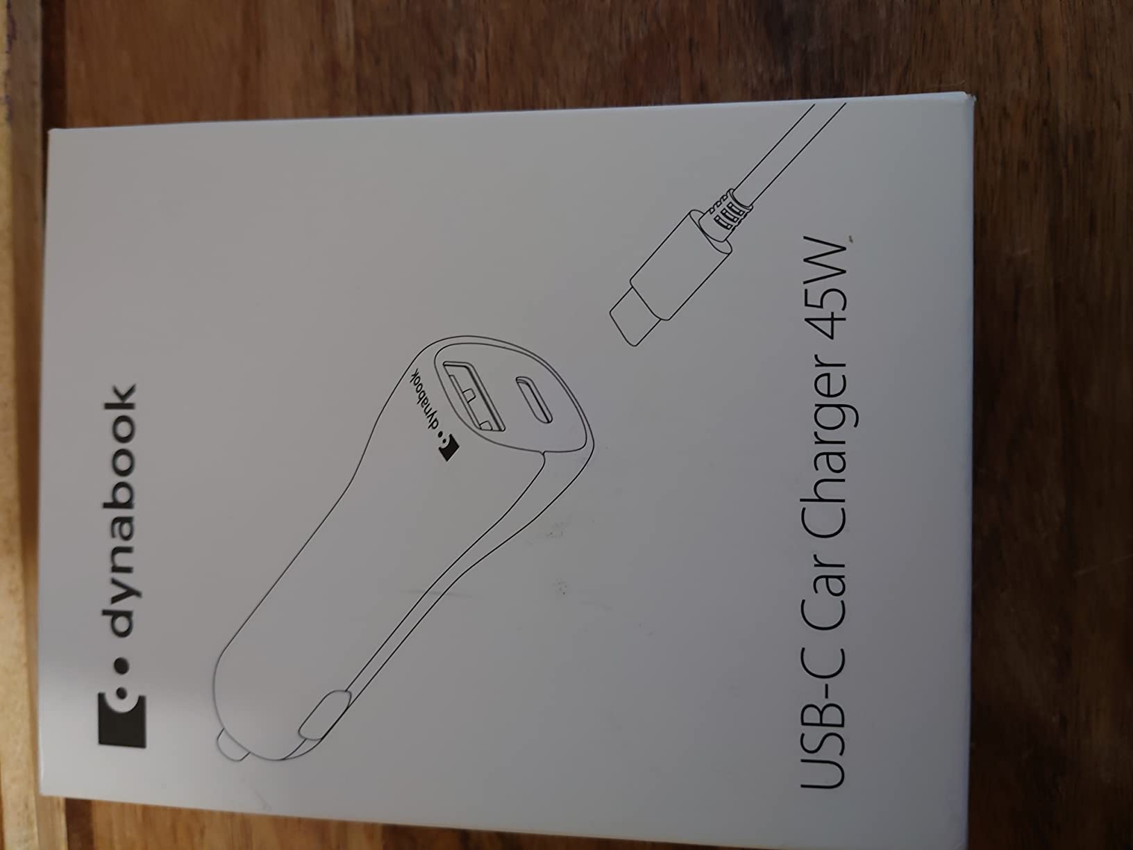 dynabook PX2000E Caricabatteria Auto USB-C 45W con cavo