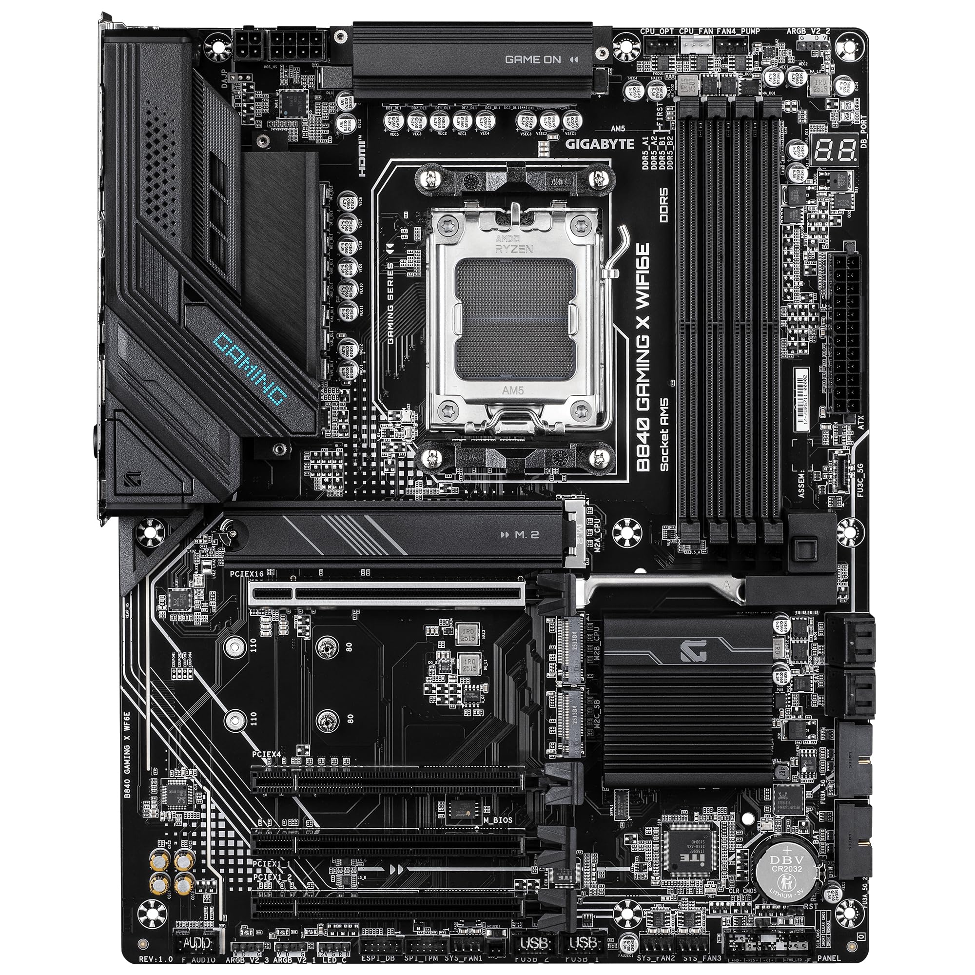 GIGABYTE B840 GAMING X WIFI6E scheda madre AM5 DDR5