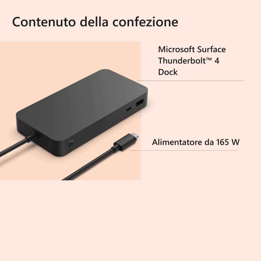 Microsoft Surface Thunderbolt 4 Dock docking station 8 porte