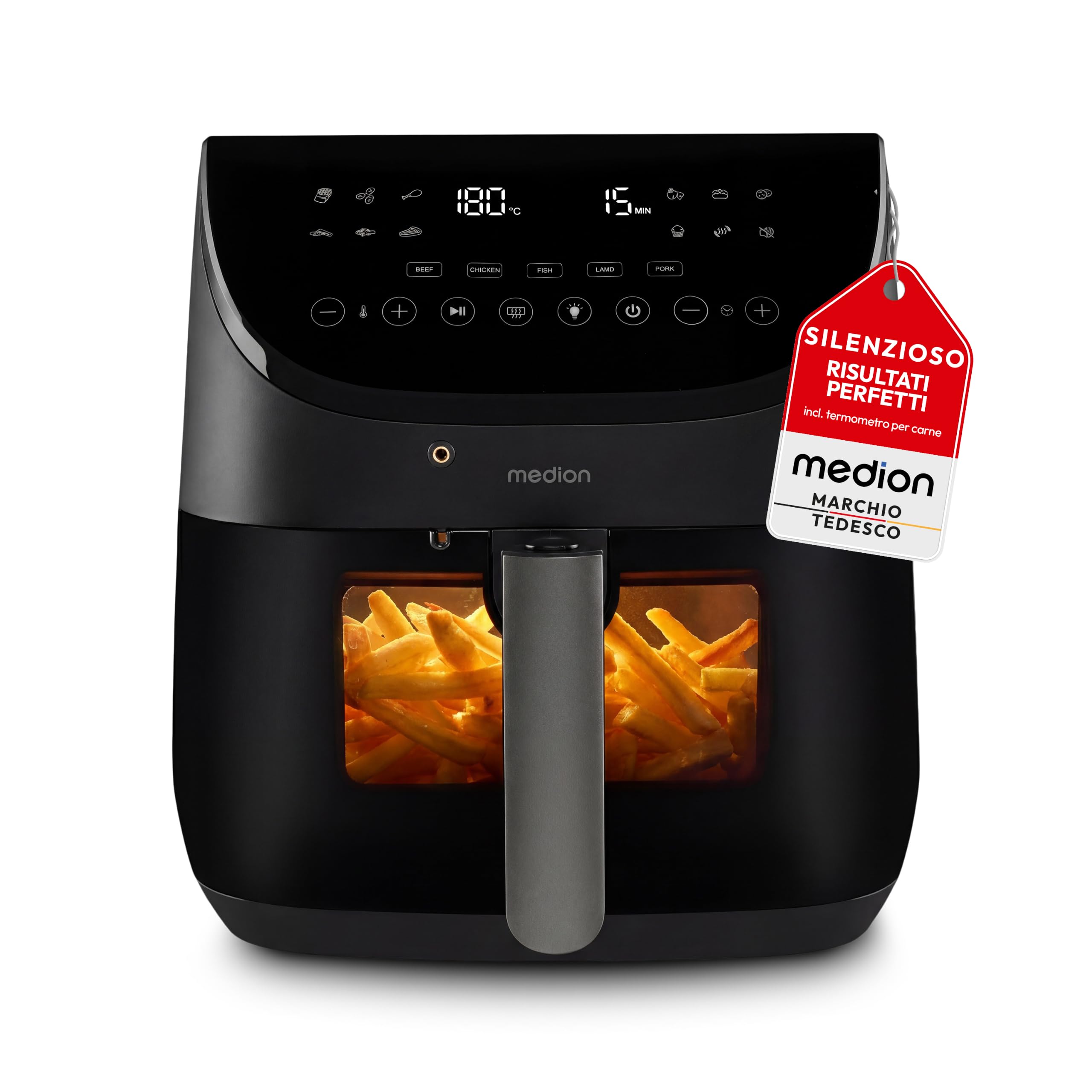MEDION X20 XL MD13060 friggitrice ad aria 6,6 L con sonda