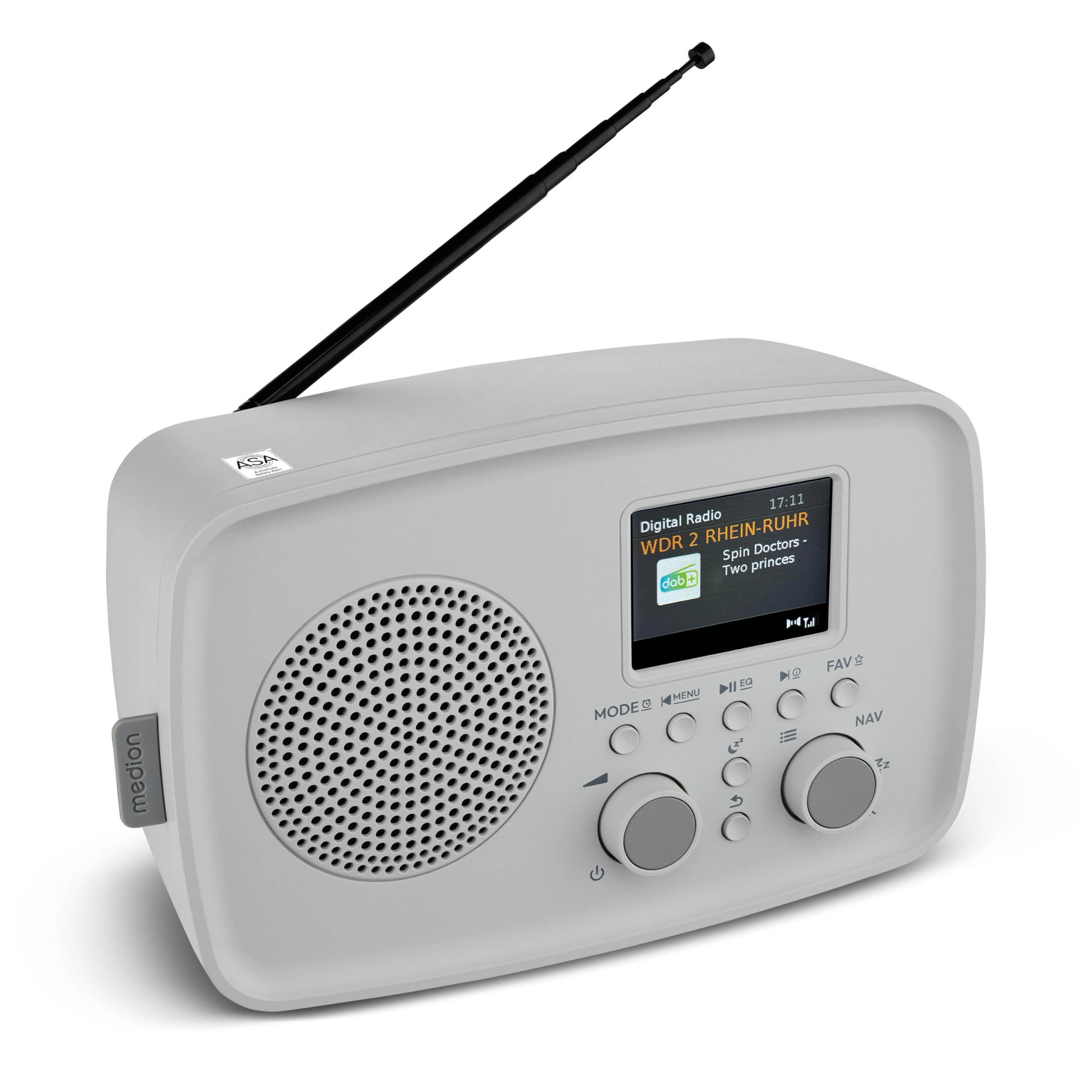 MEDION DRE-1 MD89288 radio DAB+ Bluetooth FM grigia 5W