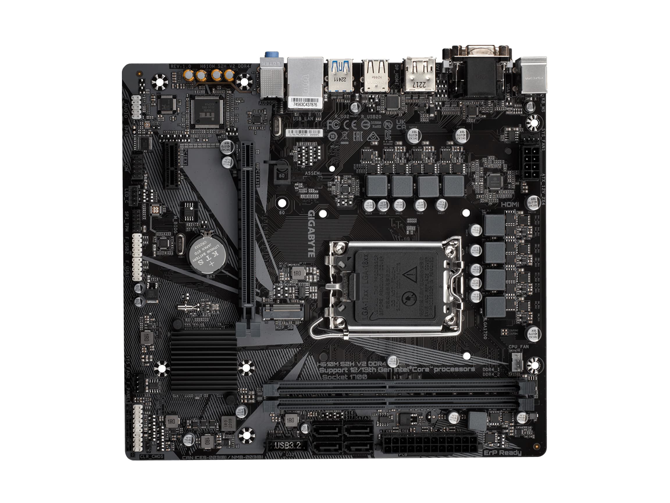 Gigabyte H610M S2H V2 DDR4 scheda madre Micro ATX LGA1700