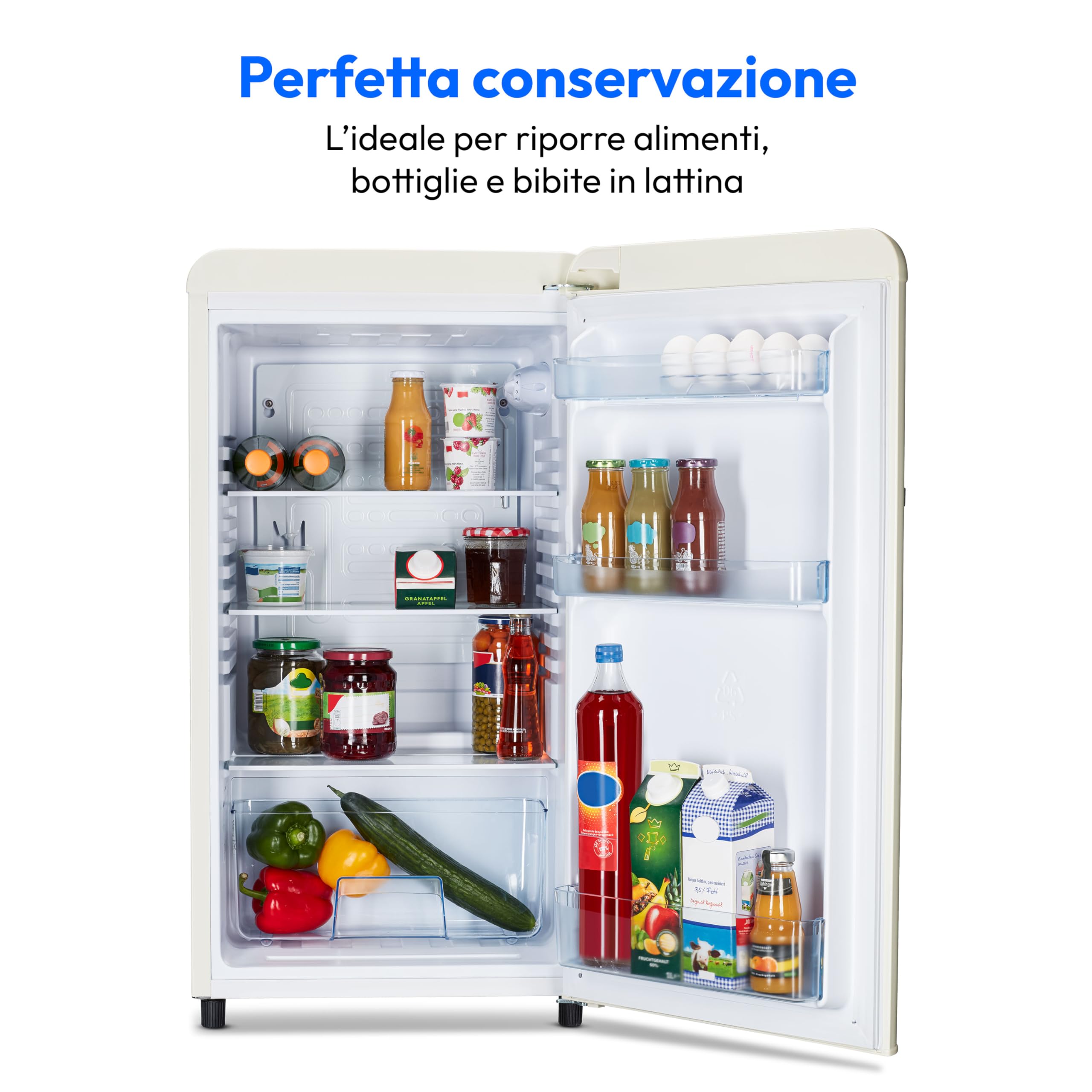 MEDION MD37800 frigorifero retrò 91 litri crema 38dB