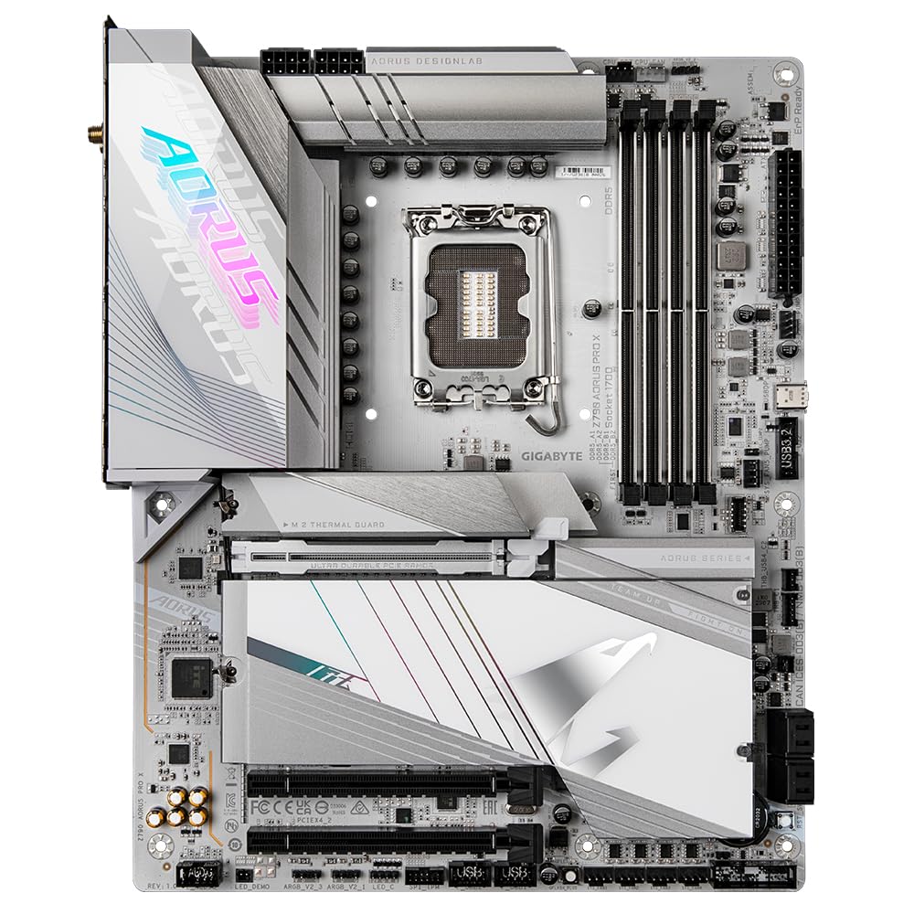 GIGABYTE AORUS Z790 PRO X Scheda Madre DDR5 Wi-Fi 7 bianca