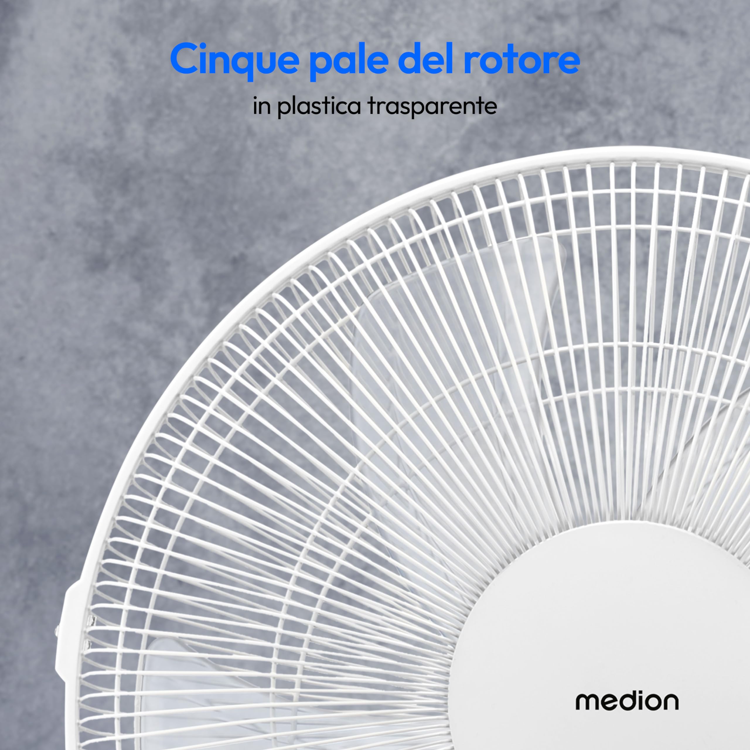 Medion P20 SF Ventilatore a Piantana 30W Bianco