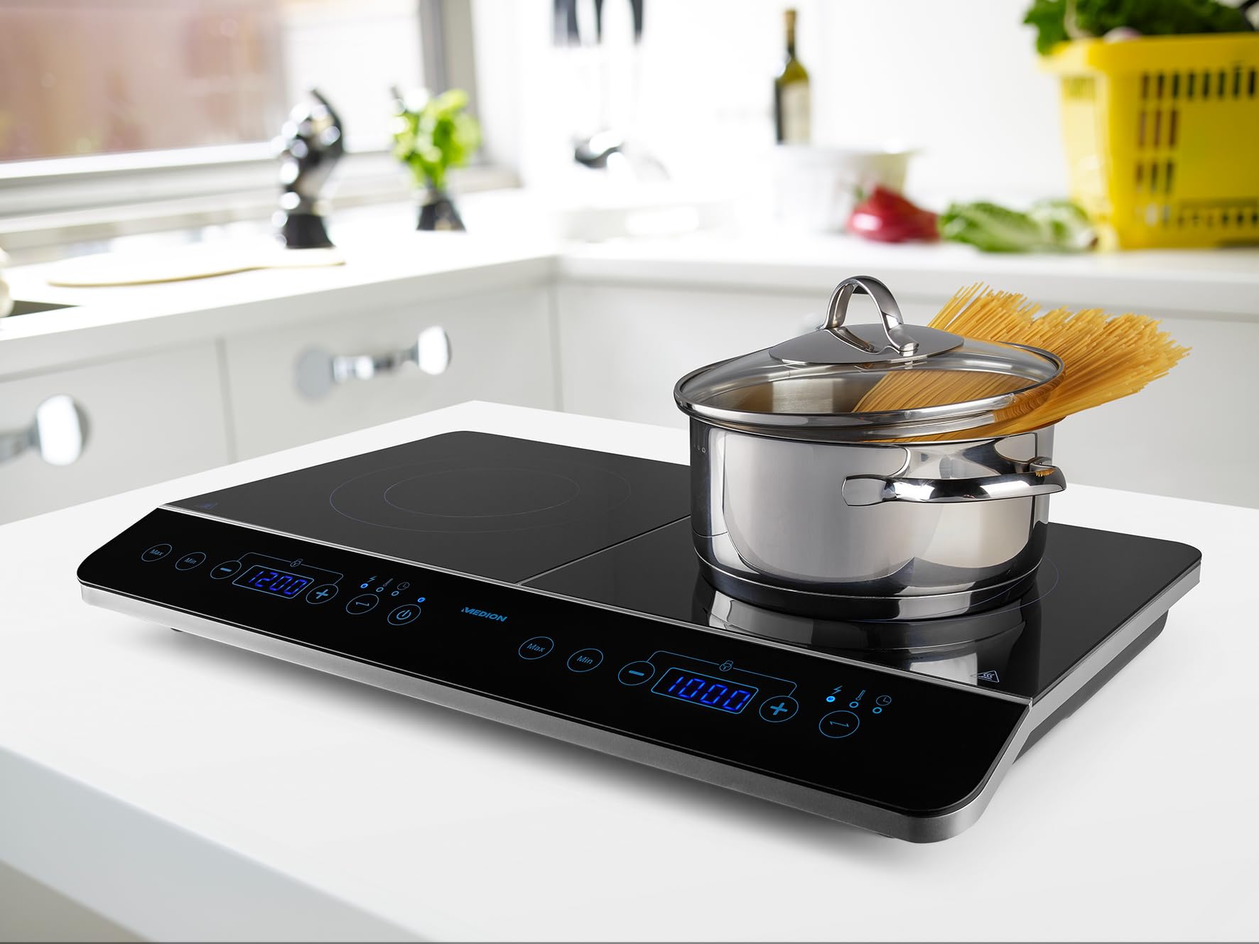 MEDION MD 15324 piastra a induzione doppia 3500W nera