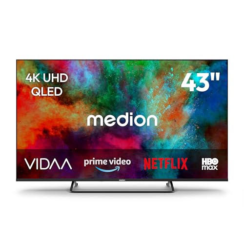 MEDION MD843602 Smart TV 43" QLED 4K Dolby Vision Atmos