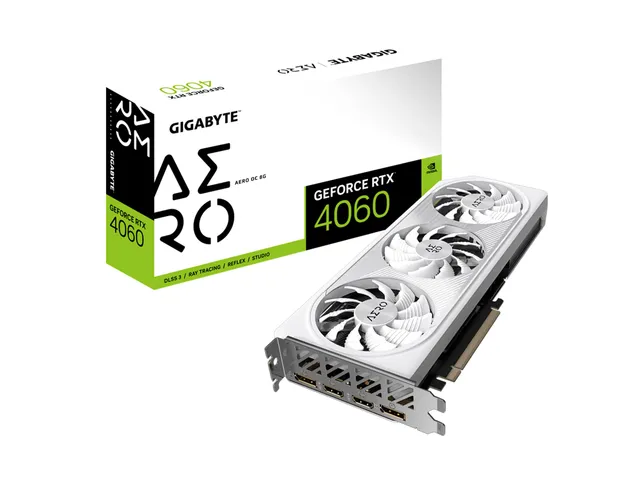 GIGABYTE AERO RTX 4060 OC 8G Scheda Video 8GB GDDR6 DLSS 3