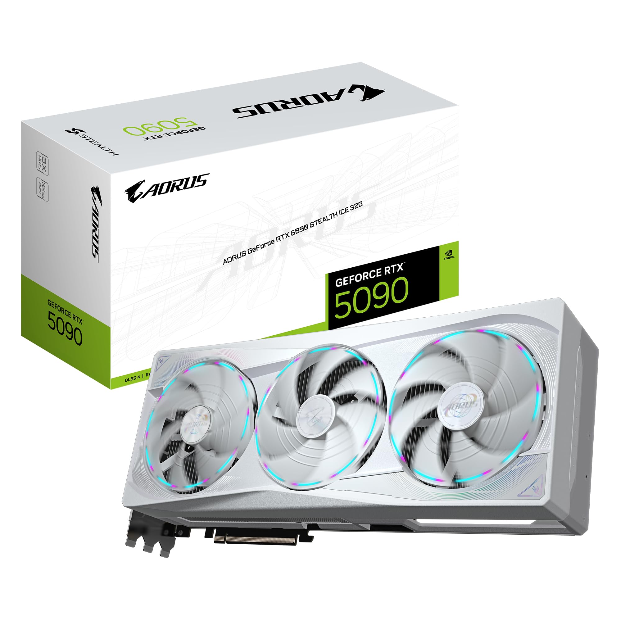 Gigabyte Aorus RTX 5090 Stealth Ice 32G scheda video 32GB