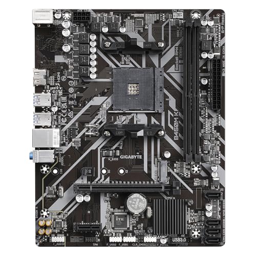 GIGABYTE B450M K scheda madre AM4 DDR4