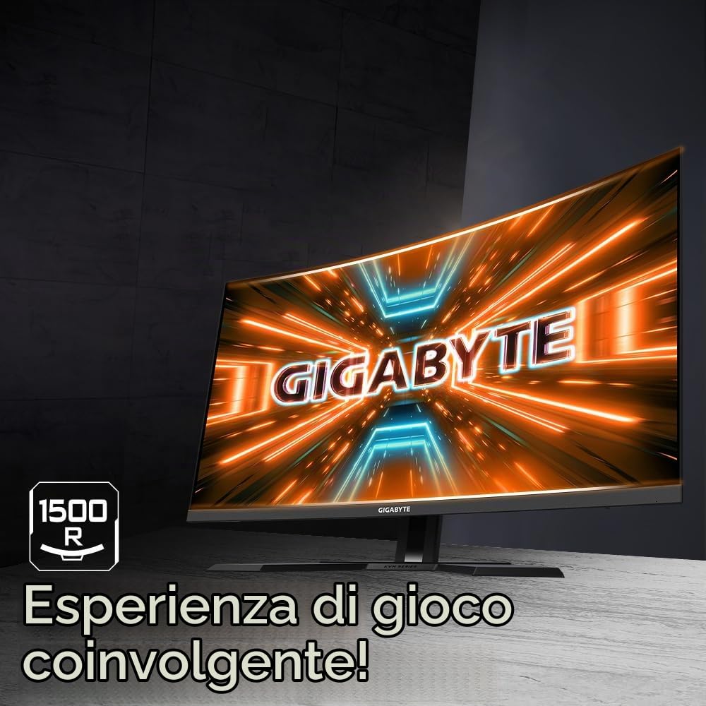 GIGABYTE M32QC monitor gaming curvo QHD 31,5" 165 Hz