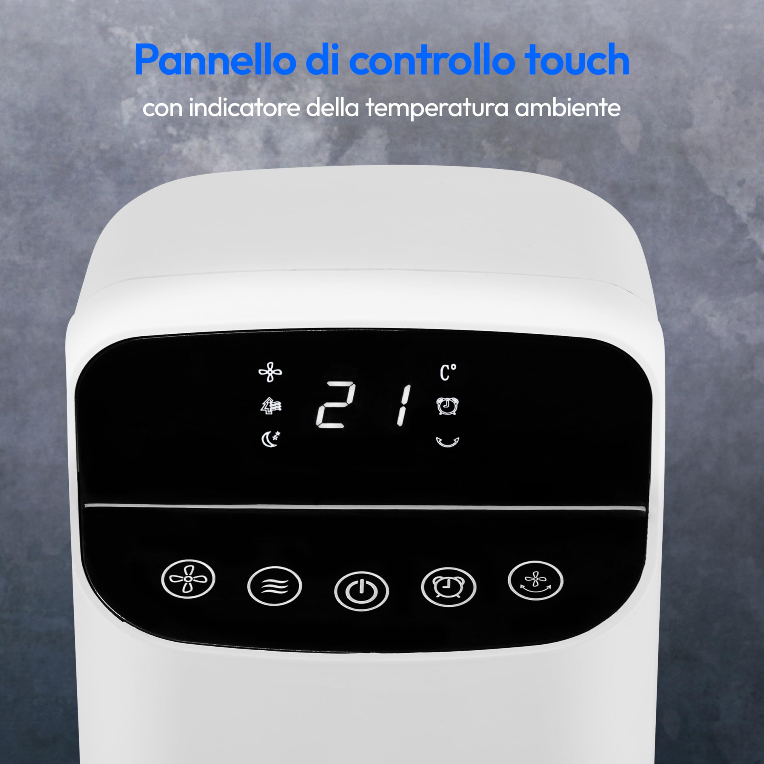MEDION P15 TF Ventilatore a Torre 45W Bianco con Telecomando