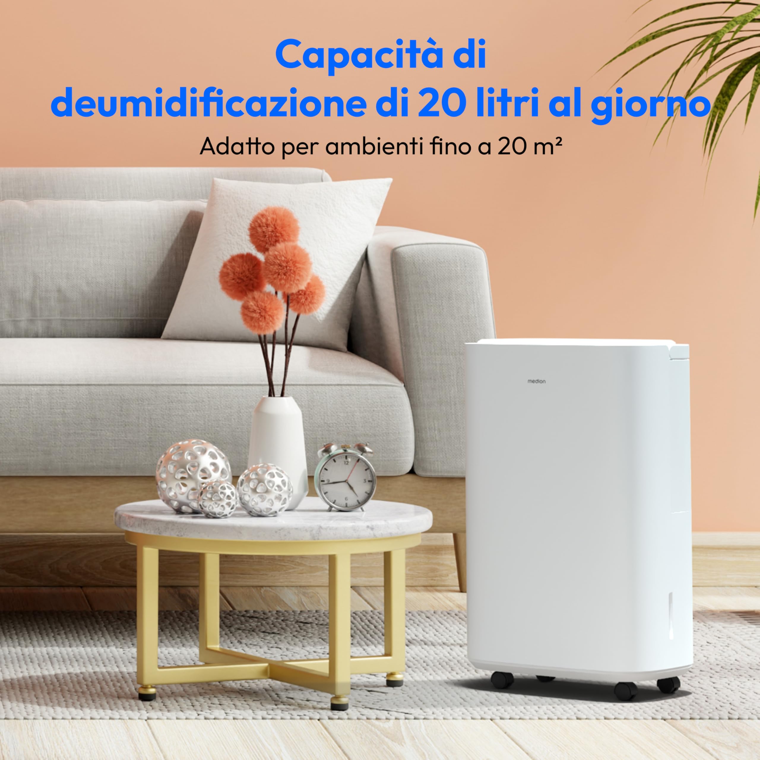 MEDION DH20 MD12048 deumidificatore 20L 20m² silenzioso