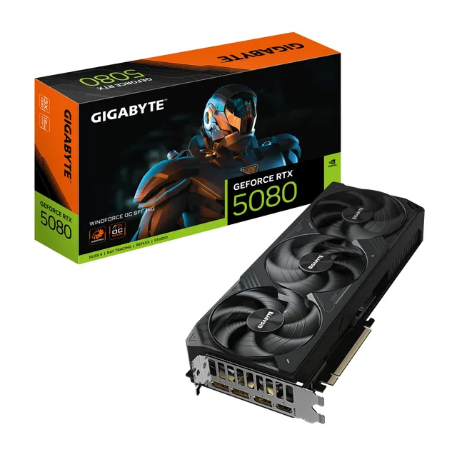 Gigabyte RTX 5080 Windforce OC SFF 16G scheda video GDDR7