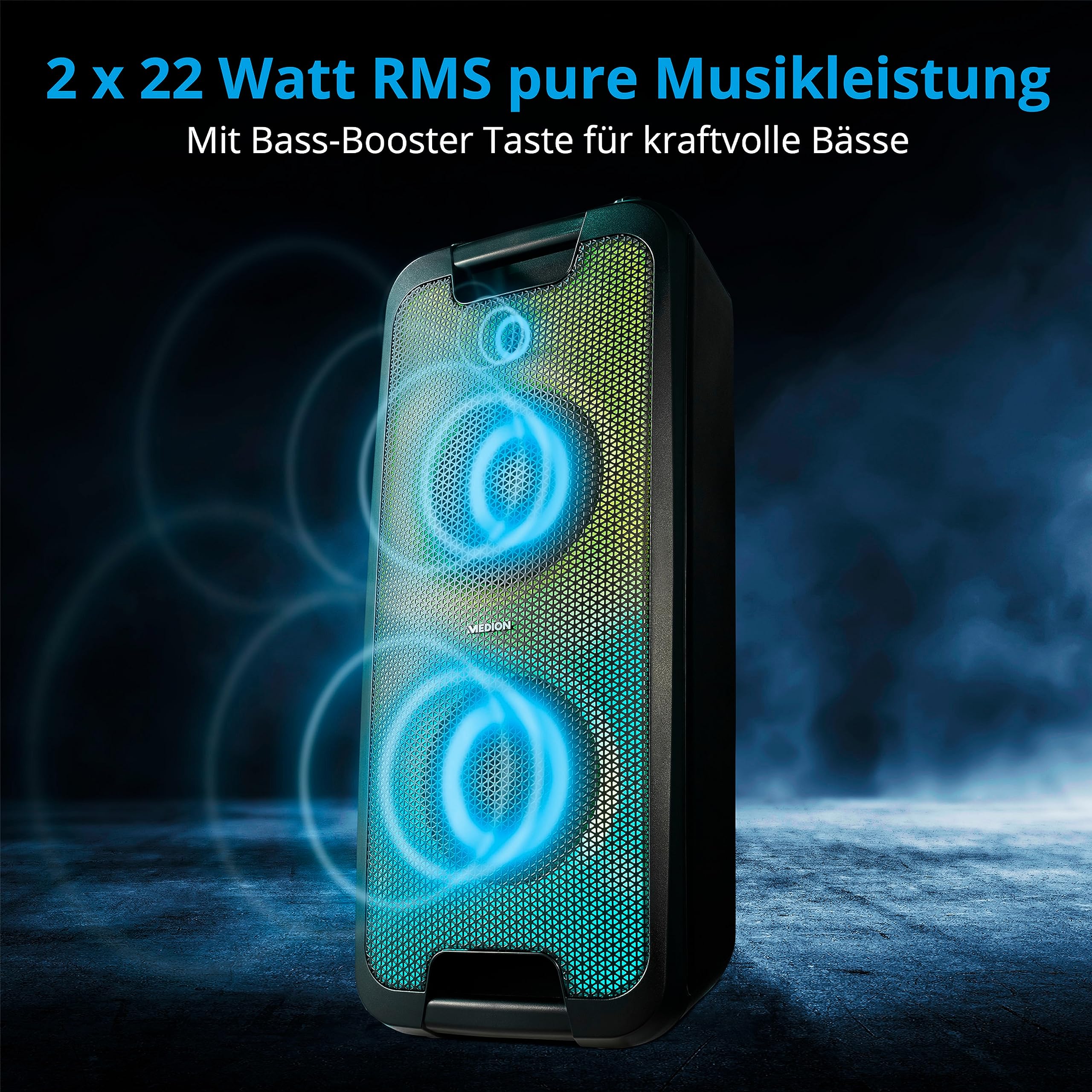 MEDION LIFE E61400 party sound system cassa Bluetooth