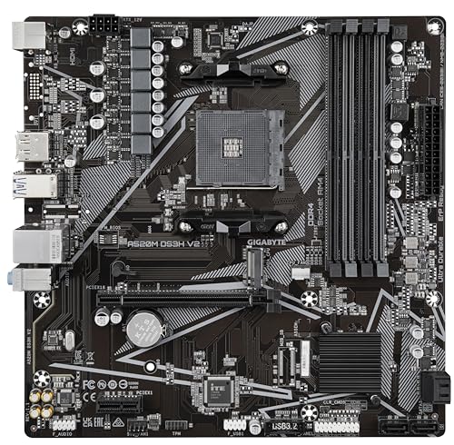 GIGABYTE A520M DS3H V2 Scheda Madre AM4 DDR4 Micro-ATX