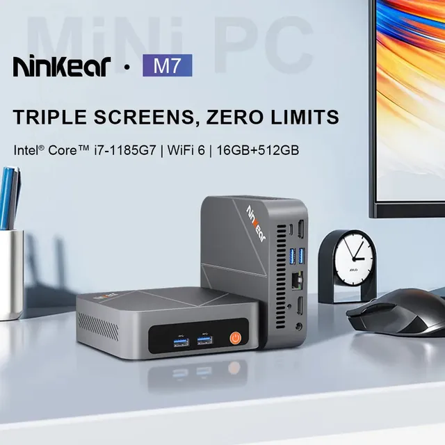 Ninkear M7 Mini PC Compatto Ultra-silenzioso