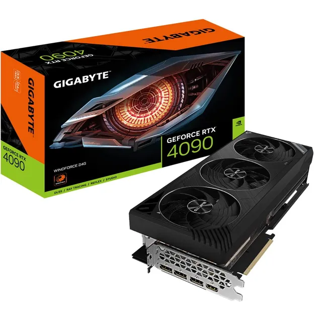 Gigabyte RTX 4090 WINDFORCE 24G scheda video 24GB GDDR6X