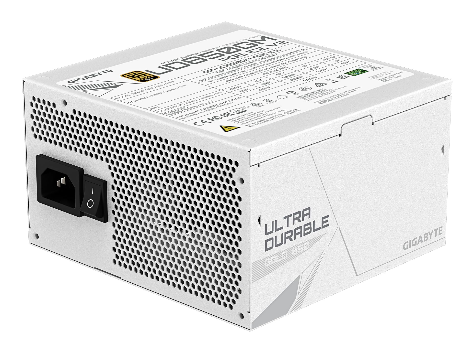 GIGABYTE UD850GM PG5 V2 ICE Alimentatore 850W Gold