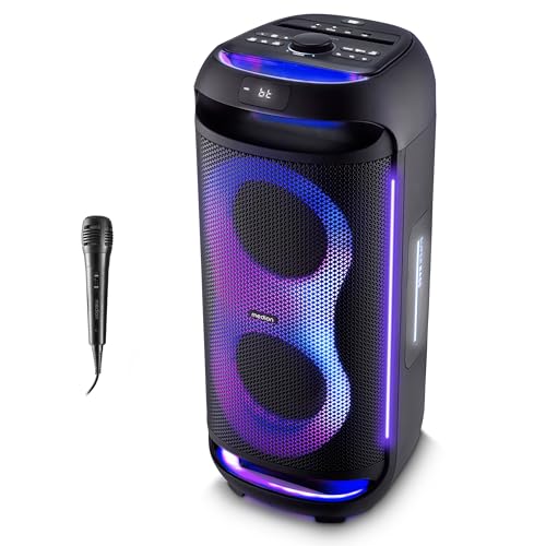 Medion PE-2 Plus Partybox Batteria con Microfono LED