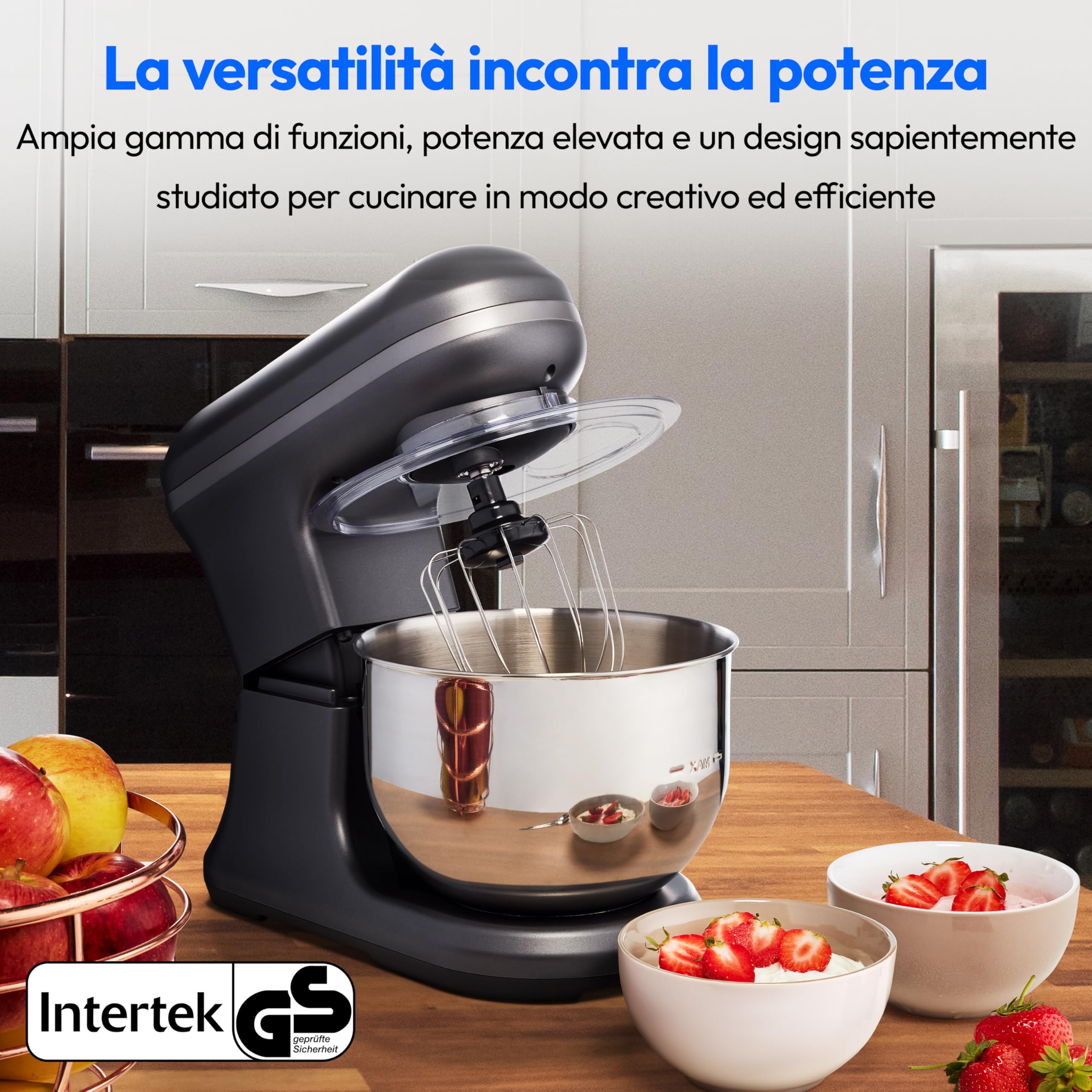 MEDION MD18420 robot da cucina 5 litri antracite gelato