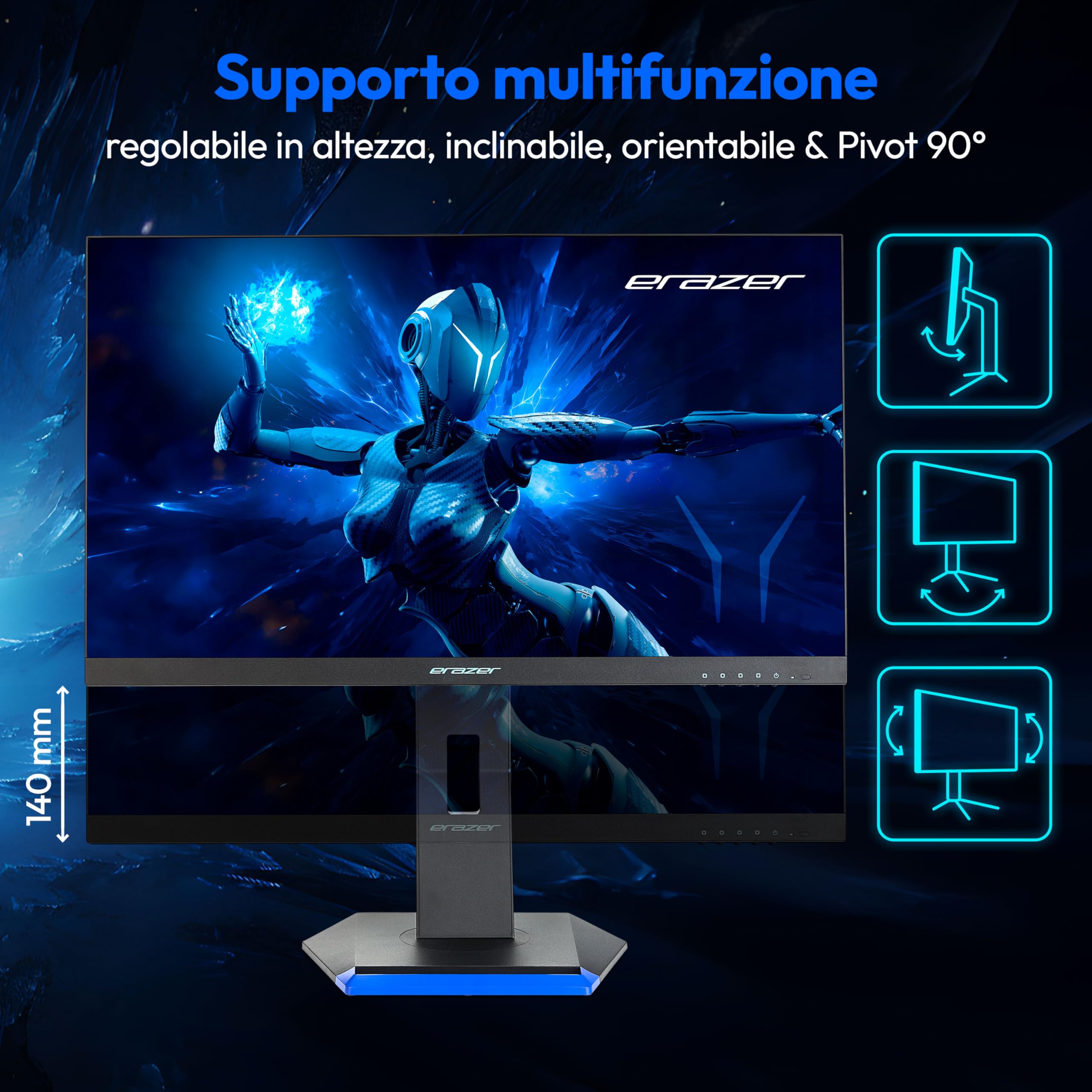 MEDION ERAZER Spectator X40 monitor gaming 25" 180Hz