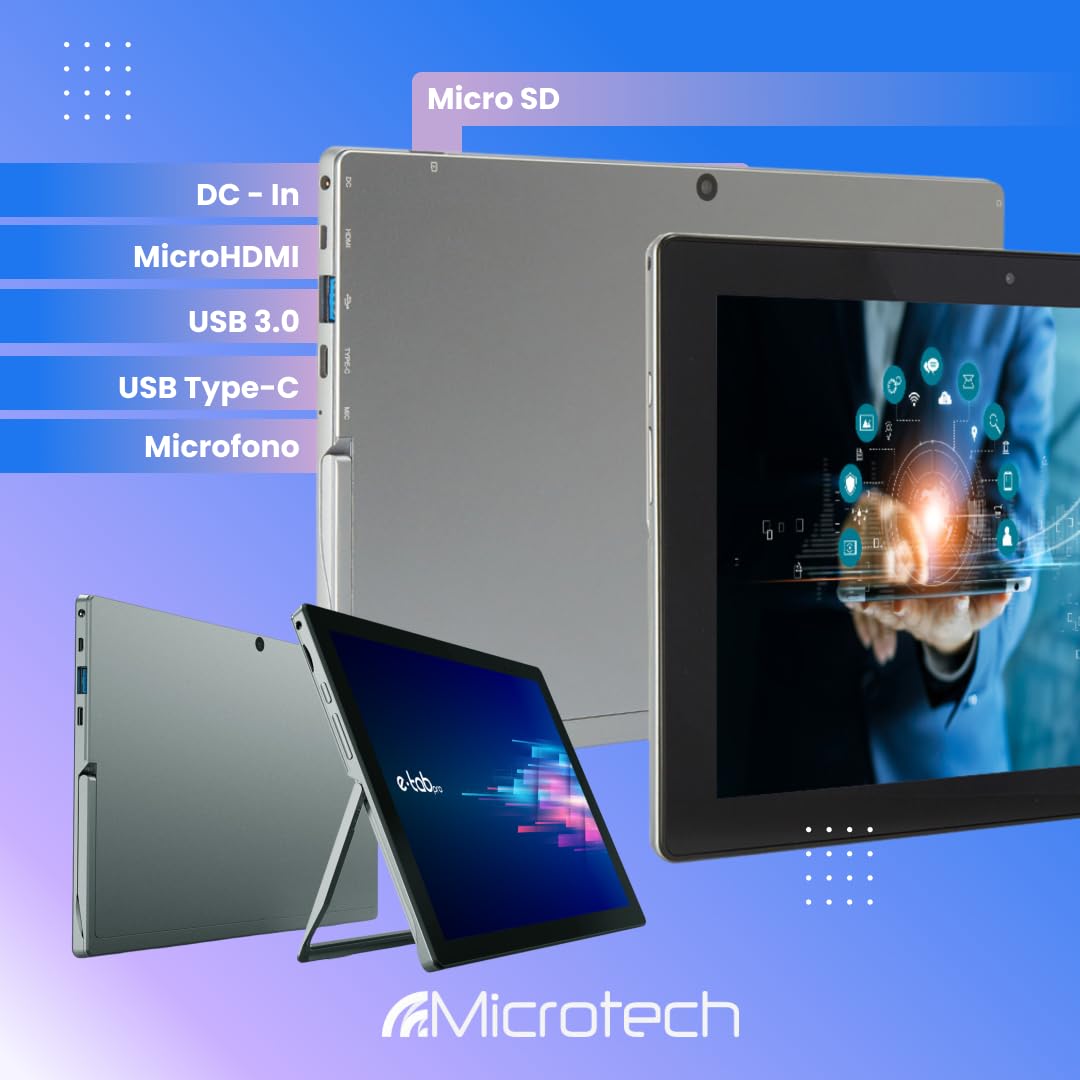 Microtech E-Tab Pro tablet 2 in 1 10,1 pollici 8/128GB