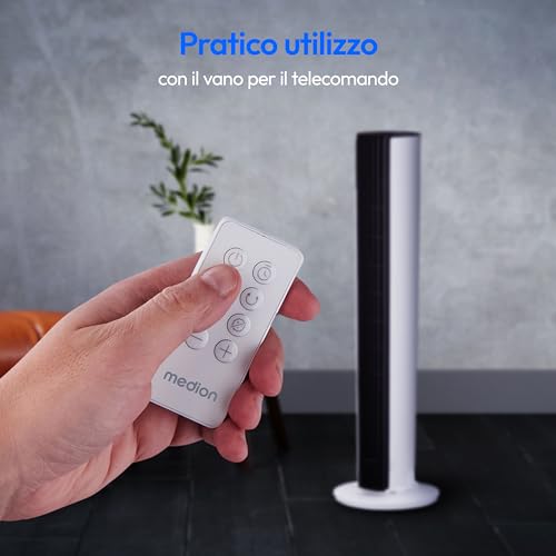 Medion P20 TF ventilatore a torre 30W telecomando 12 velocità