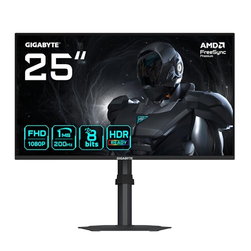 GIGABYTE G25F2 Monitor Gaming 24,5" FHD 200Hz IPS 1ms