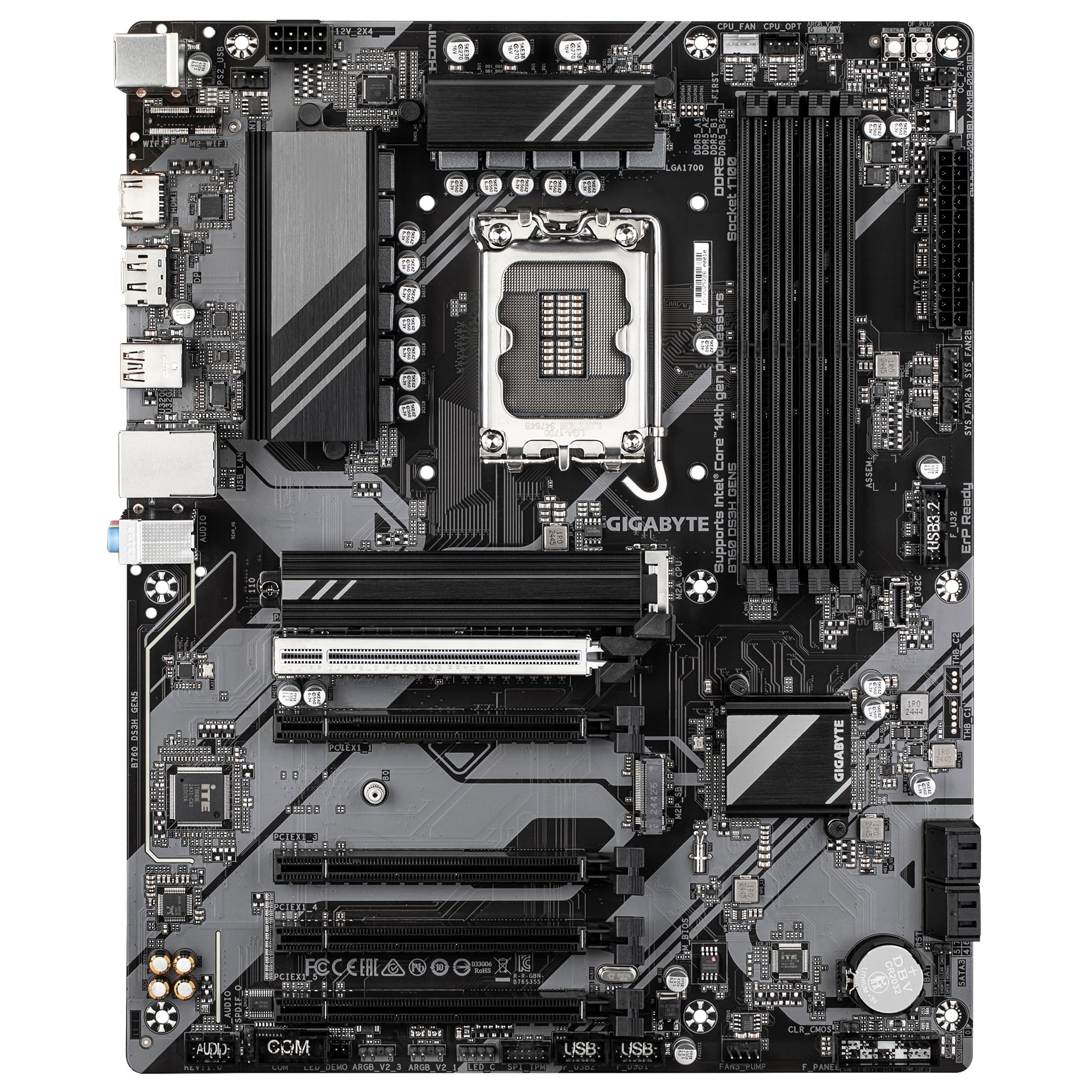 Gigabyte B760 DS3H GEN5 scheda madre DDR5 PCIe 5.0