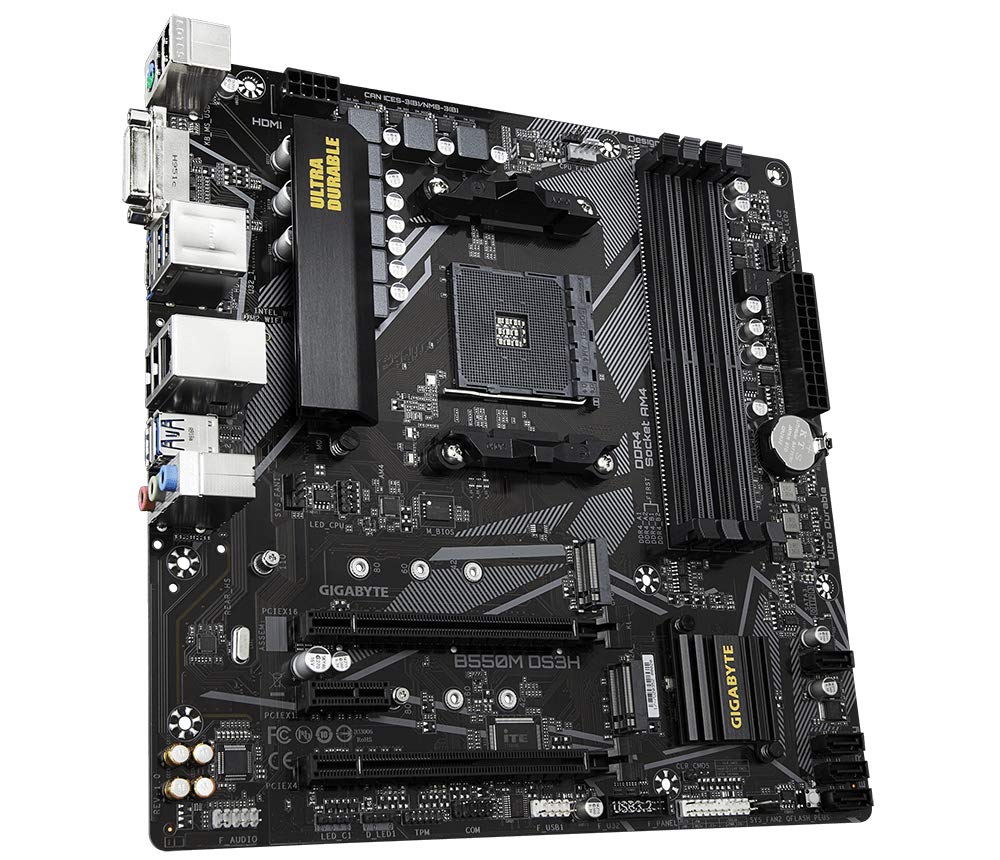 Gigabyte B550M DS3H scheda madre AM4 micro ATX