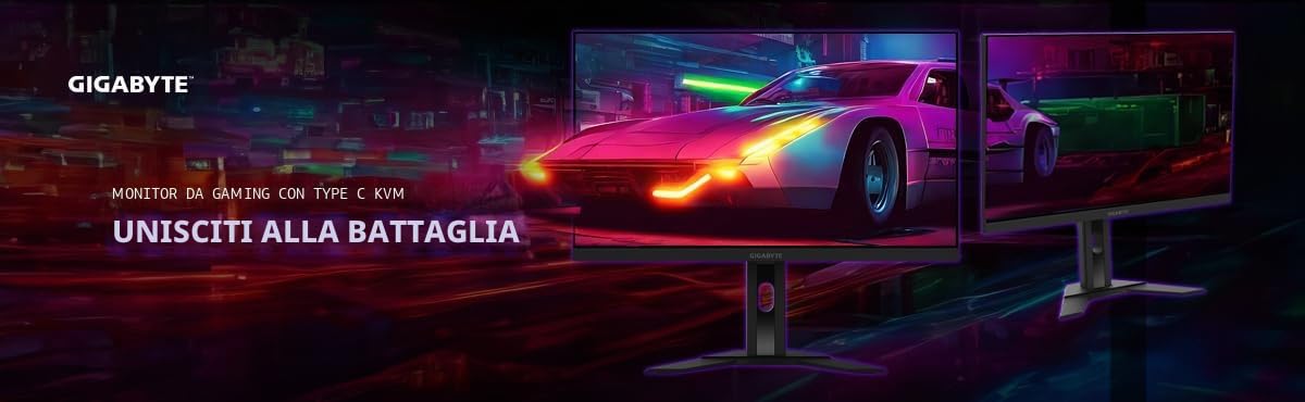 Gigabyte M27UA monitor gaming 27" 4K 160Hz HDR400 KVM