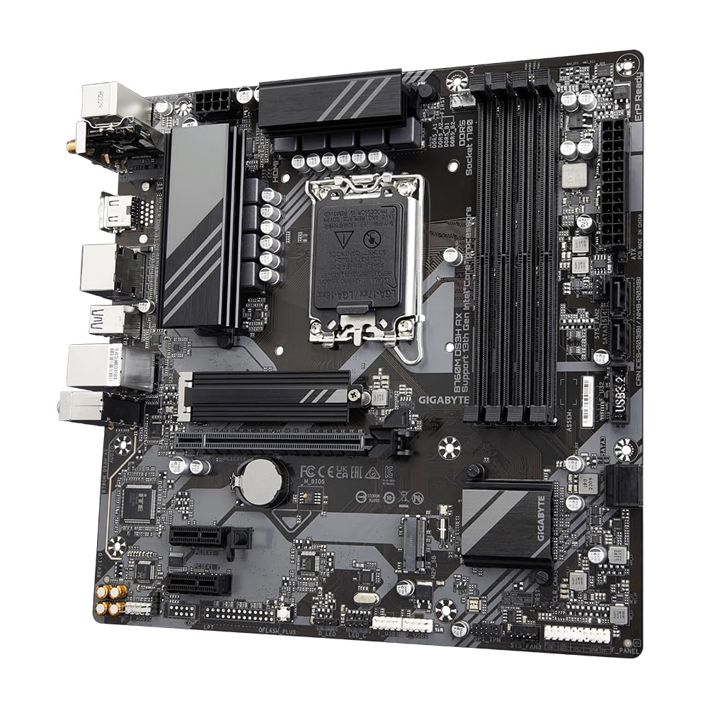 GIGABYTE B760M DS3H AX scheda madre Micro-ATX DDR5 WiFi