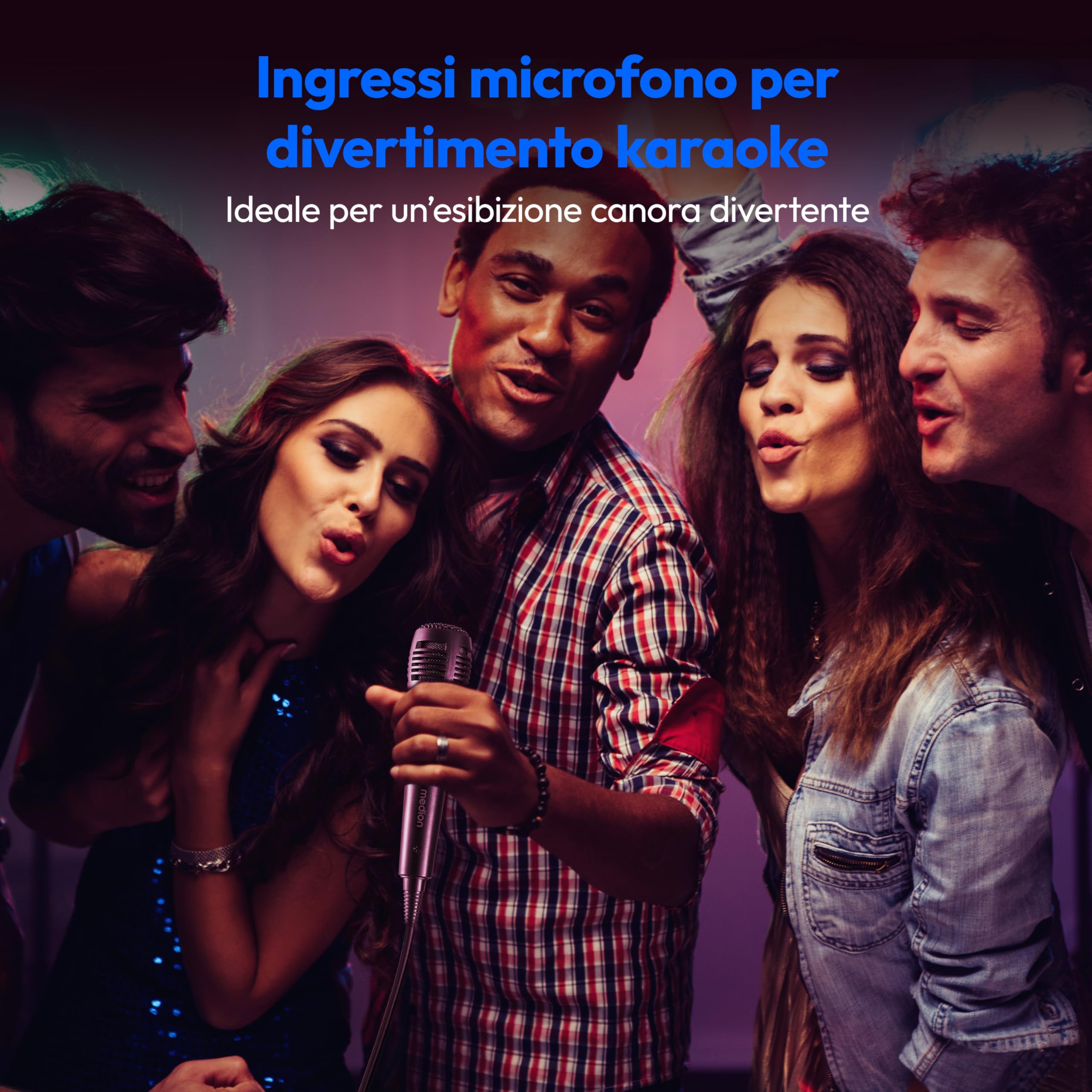 Medion PE-1 Pure partybox cassa bluetooth 2x250W karaoke