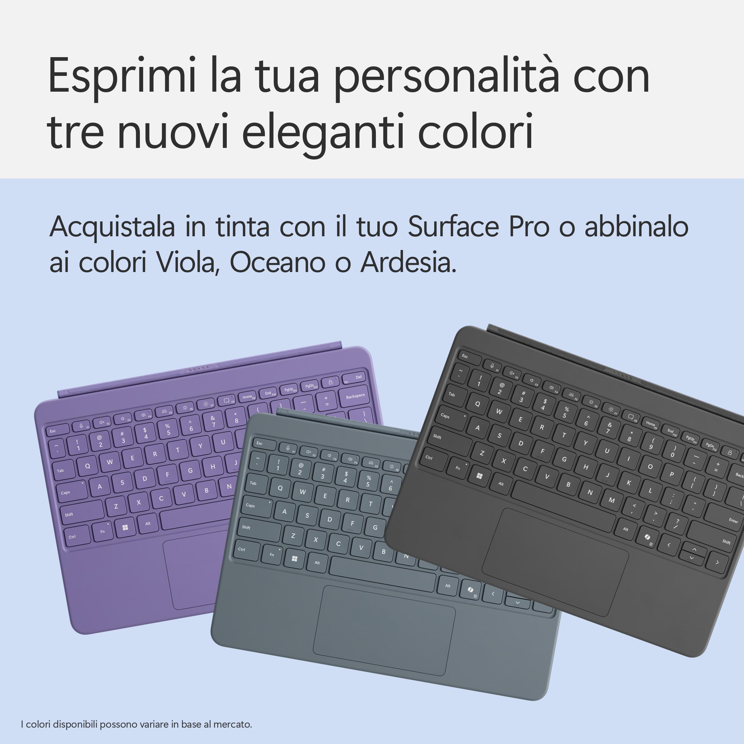 Microsoft Surface Pro 12 tastiera retroilluminata con Slim Pen ardesia