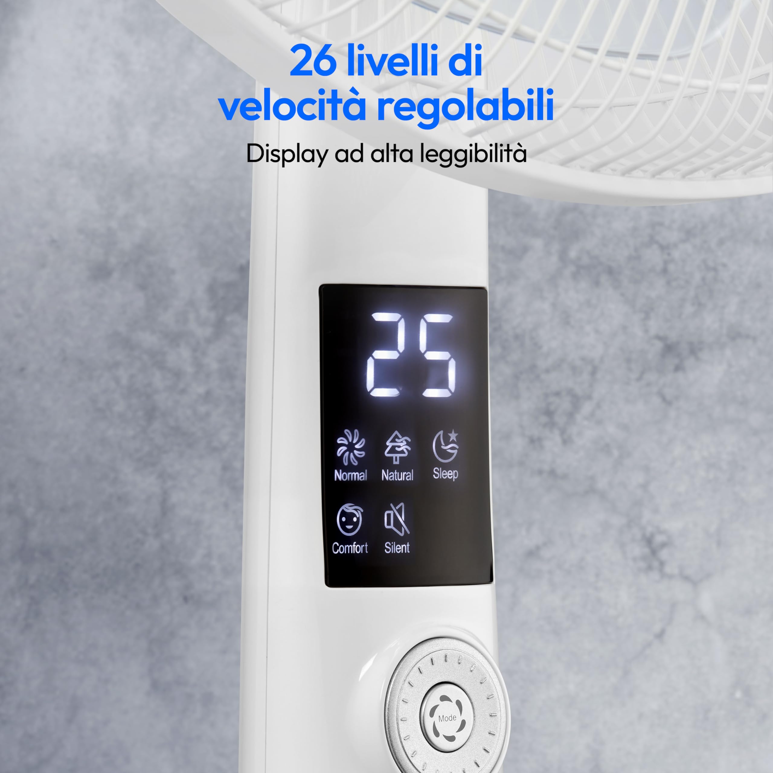Medion P20 SF Ventilatore a Piantana 30W Bianco
