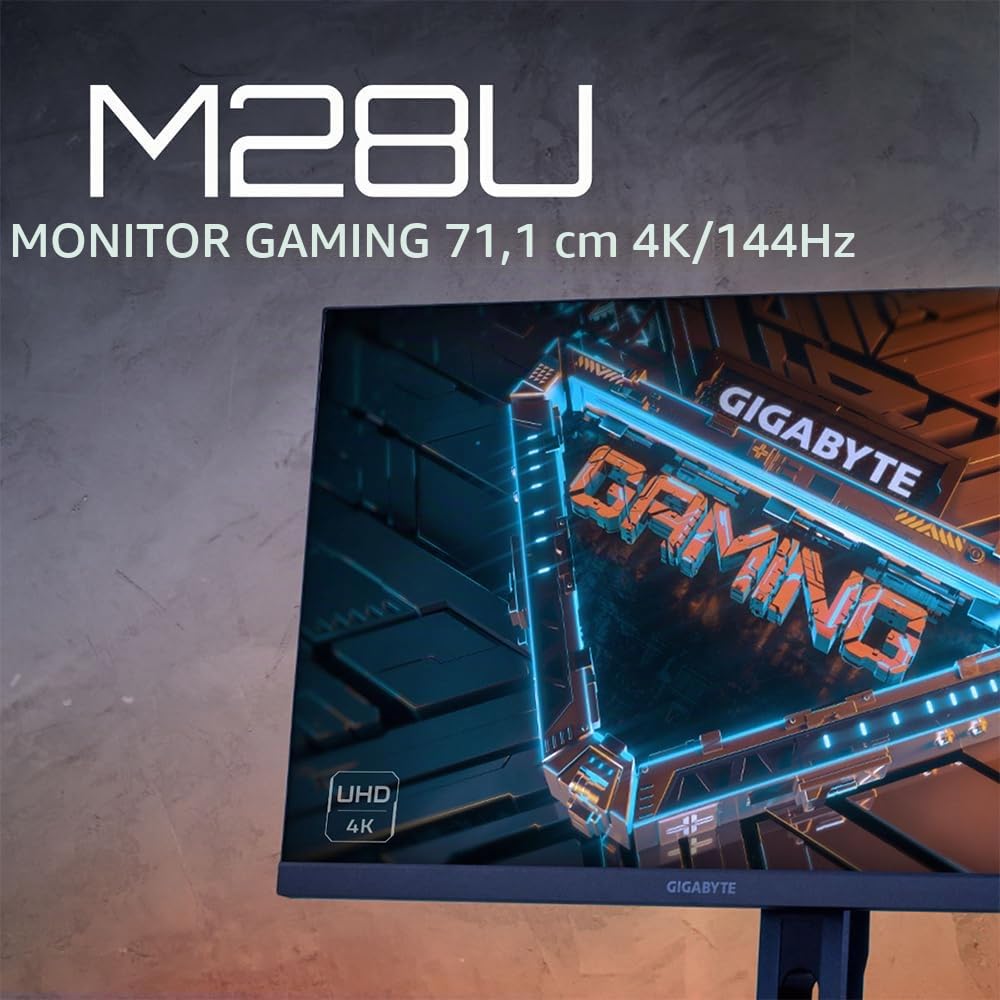 Gigabyte M28U monitor 28" 4K 144Hz IPS HDR400
