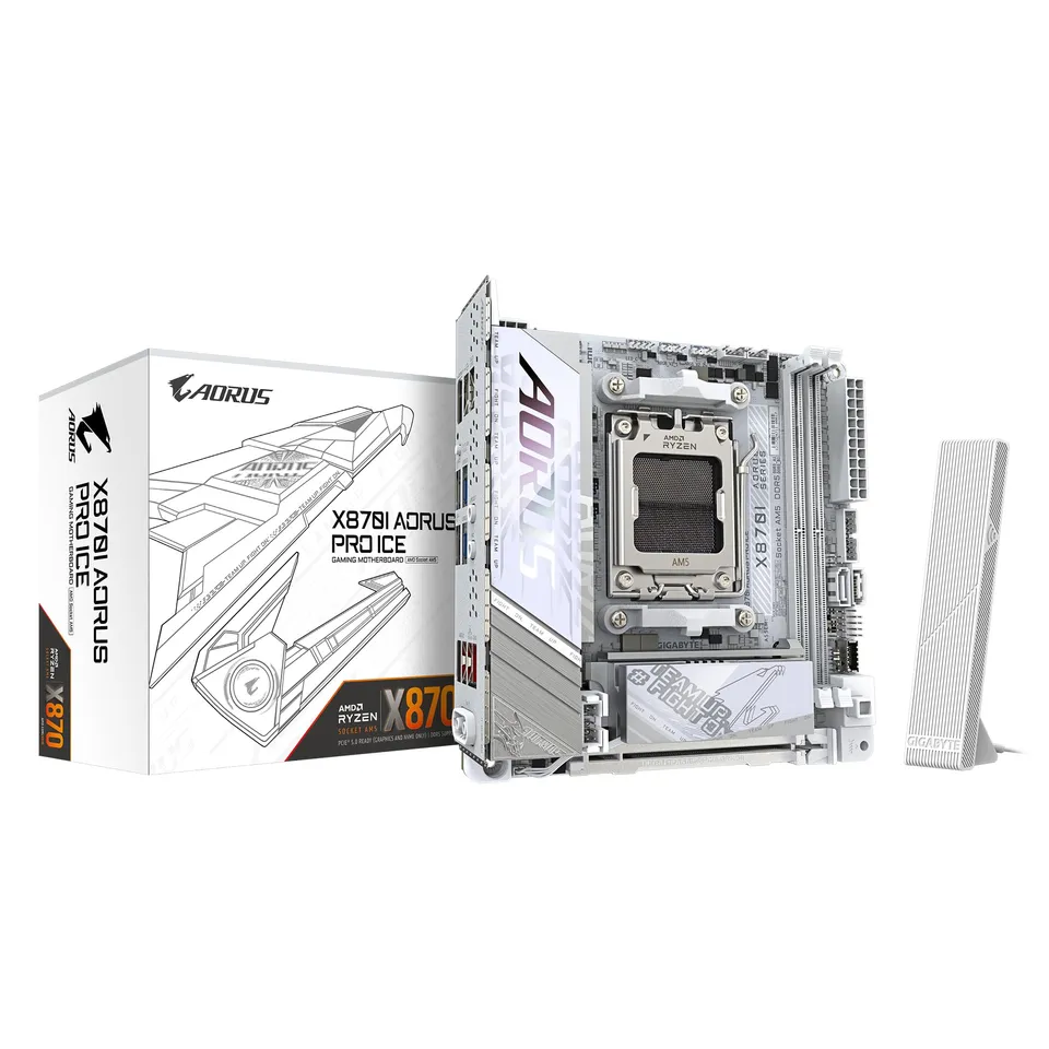 GIGABYTE AORUS X870I PRO ICE scheda madre AM5 Wi-Fi 7 Mini-ITX