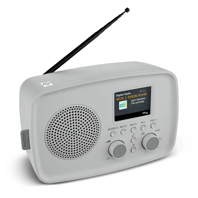 MEDION DRE-1 MD89288 radio DAB+ Bluetooth FM grigia 5W