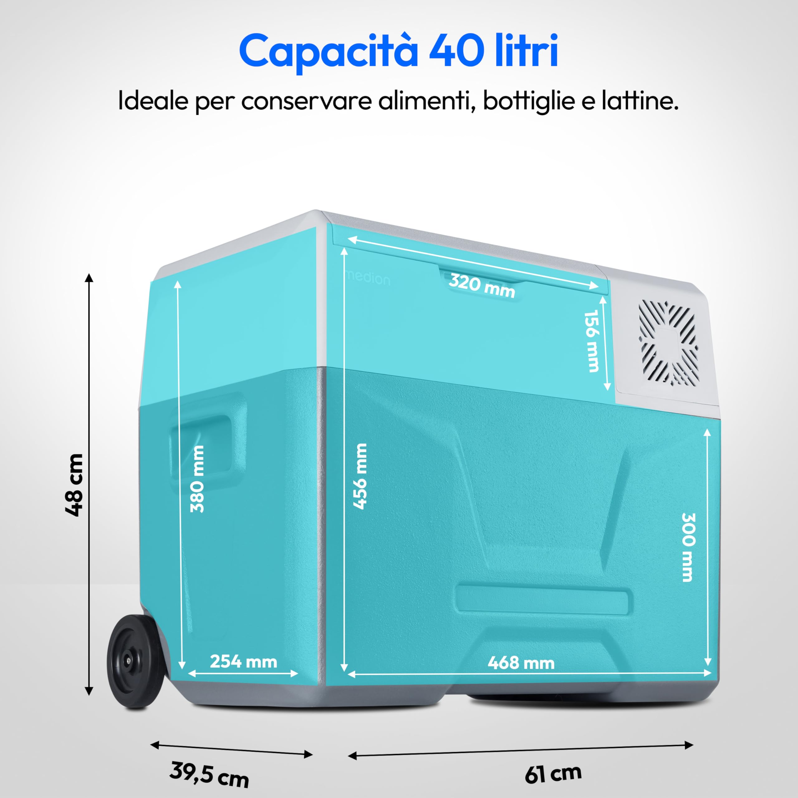 MEDION MD13111 Frigo Portatile 39L a Compressore